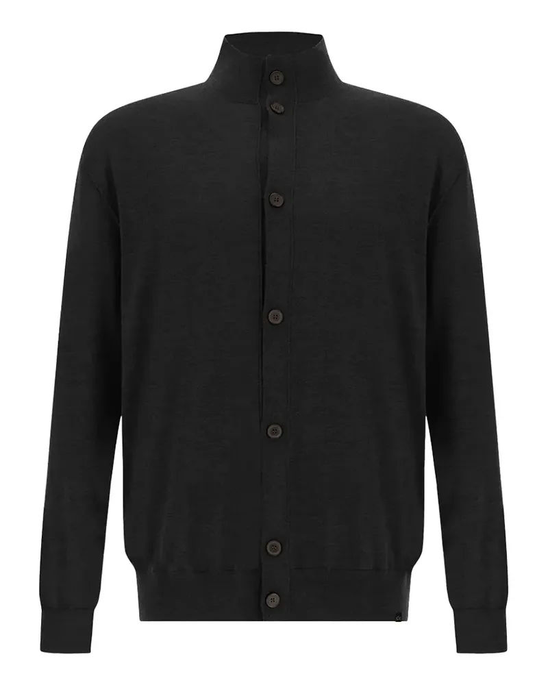 Paul & Shark high-neck button-up cardigan - Schwarz Schwarz
