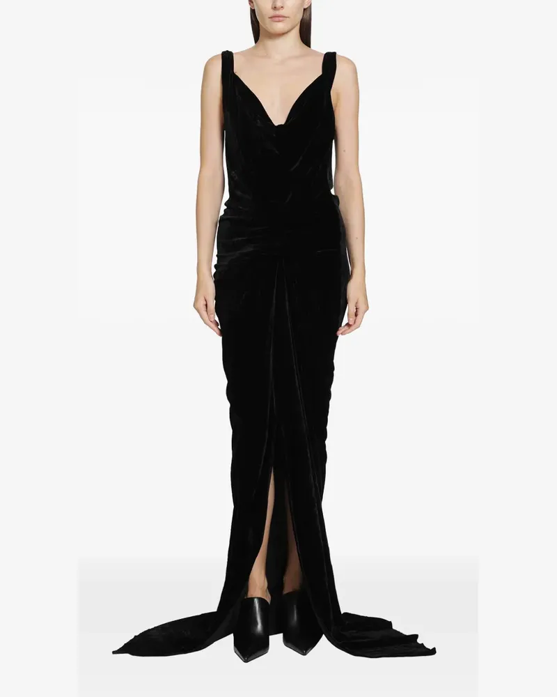 Rick Owens Strutter Maxikleid - Schwarz Schwarz