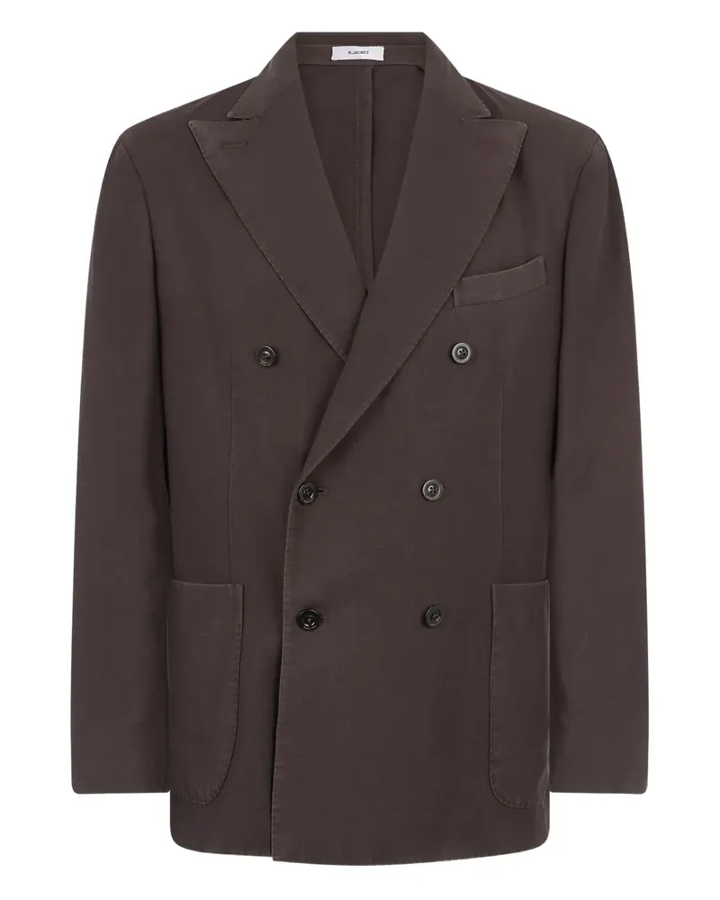 Boglioli Doppelreihiges K-Jacket Sakko - Braun Braun