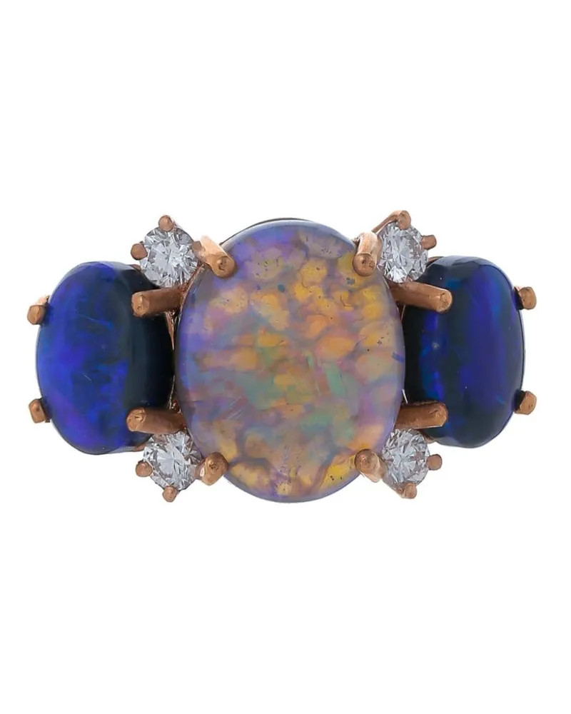 Irene Neuwirth 18kt Rotgoldring mit Diamanten - Rosa Rosa