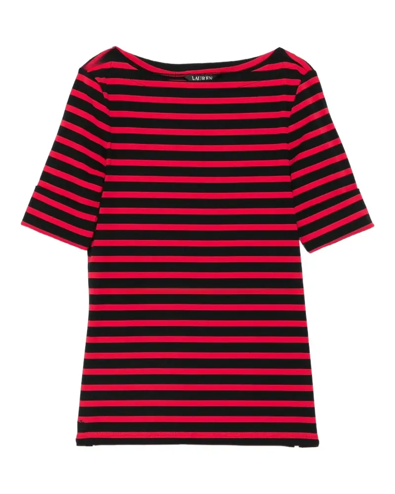 Ralph Lauren striped boat-neck T-shirt - Schwarz Schwarz