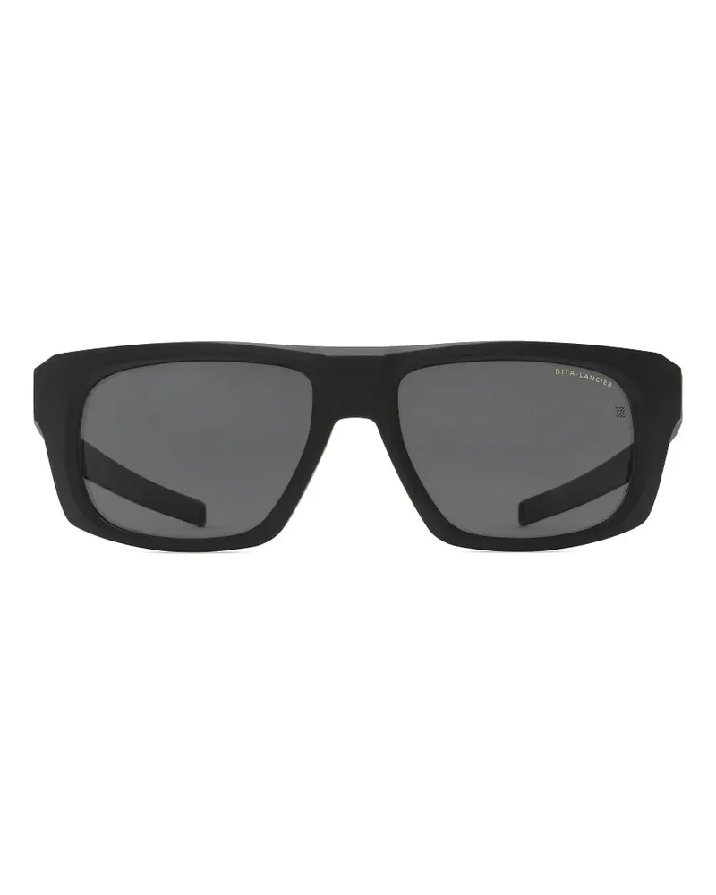 DITA LSA-717 rectangle-frame sunglasses - Schwarz Schwarz