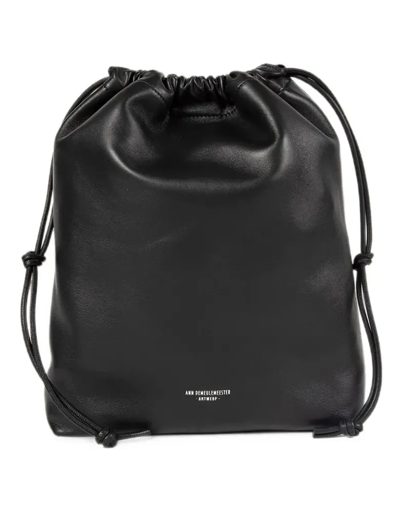 Ann Demeulemeester Große Philippa Beuteltasche - Schwarz Schwarz