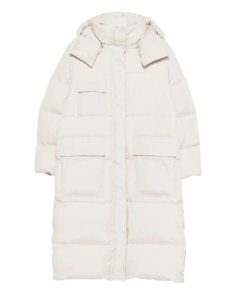Marc O'Polo flap-pocket zip-up oversized coat - Nude Nude