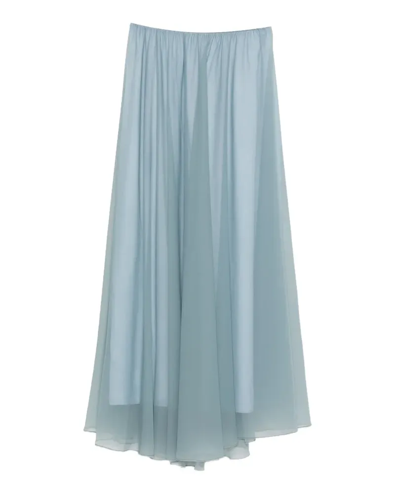 forte_forte tiered midi skirt - Blau Blau
