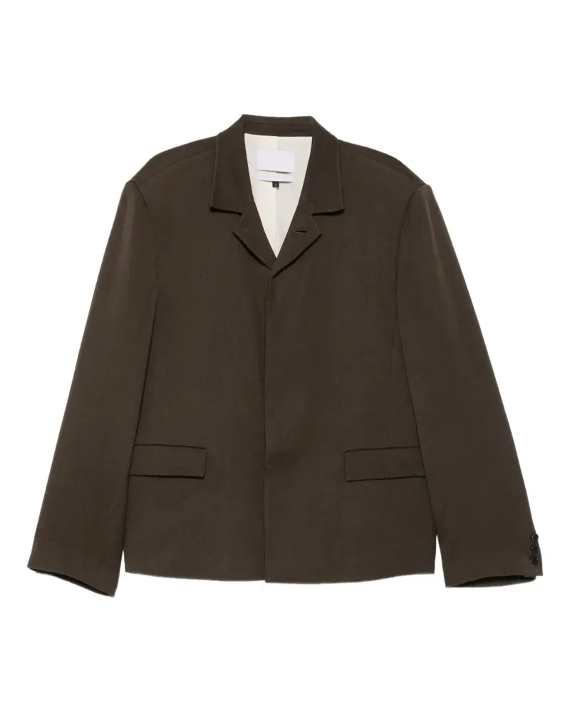 AMOMENTO flap-pockets jacket - Braun Braun