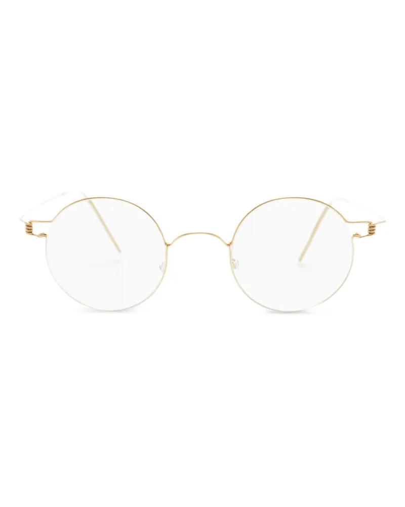 Lindberg Brille mit rundem Gestell - Gold Gold