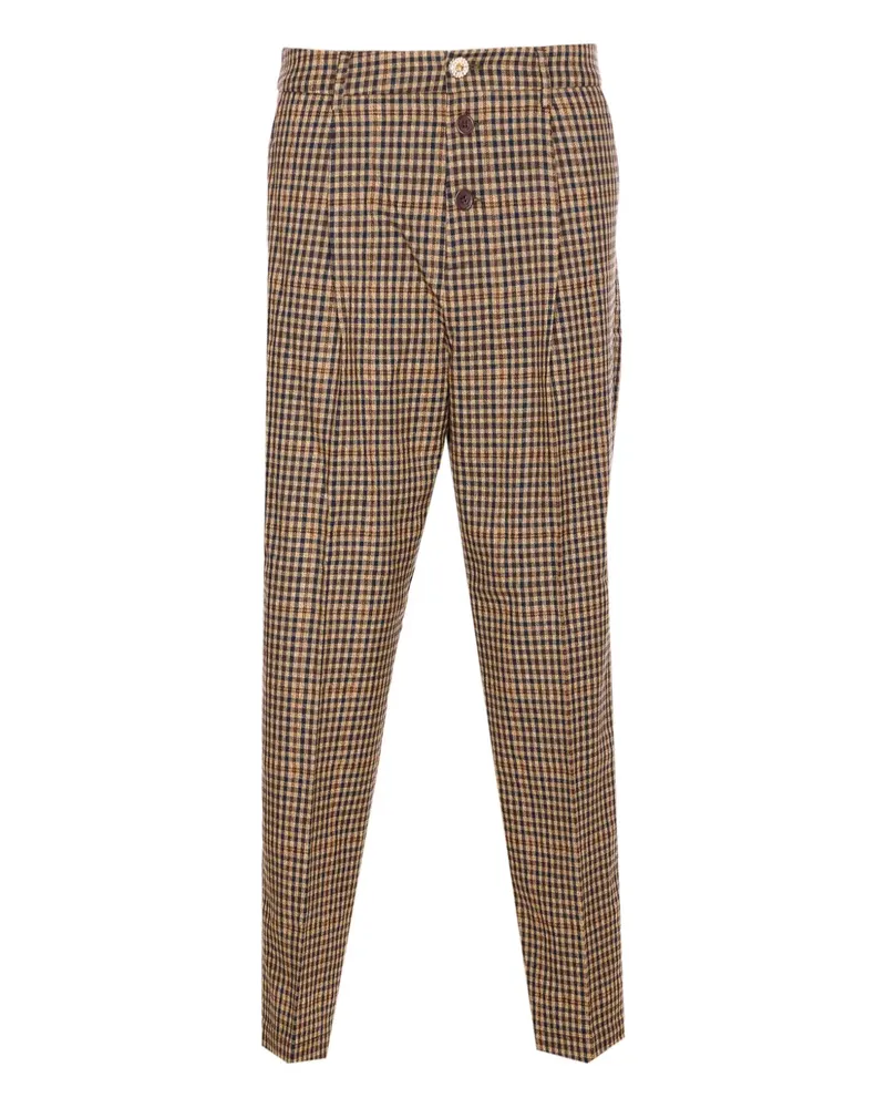 Liu Jo Karierte Hose - Braun Braun