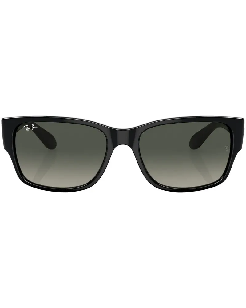 Ray Ban Sonnenbrille mit eckigem Gestell - Schwarz Schwarz