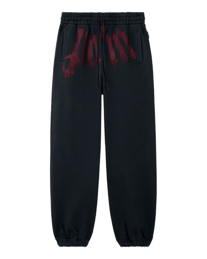 Palm Angels Jogginghose mit Logo-Print - Schwarz Schwarz