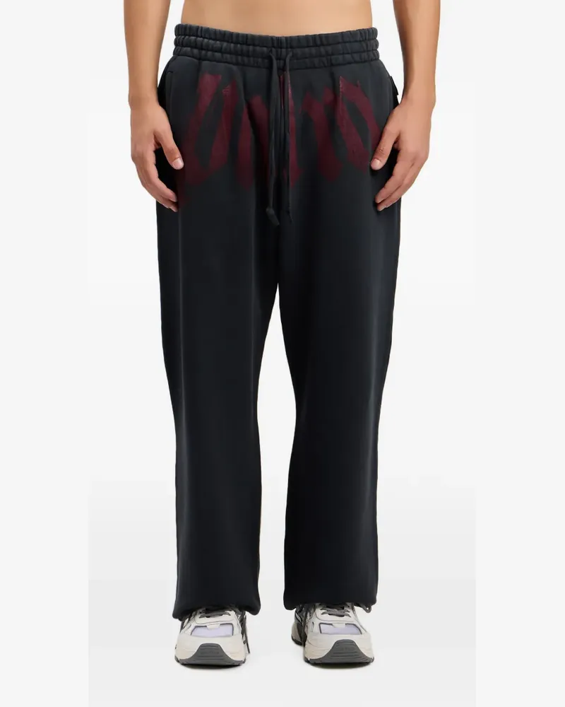 Palm Angels Jogginghose mit Logo-Print - Schwarz Schwarz
