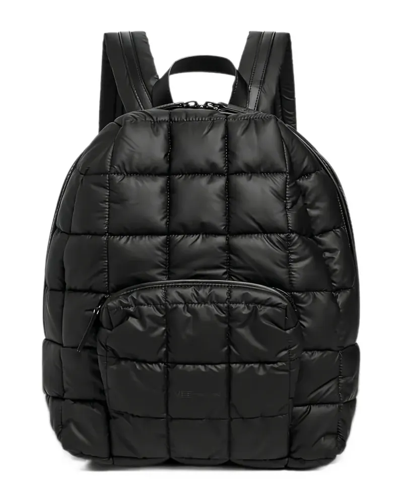 VeeCollective Gesteppter, wattierter Porter Rucksack - Schwarz Schwarz