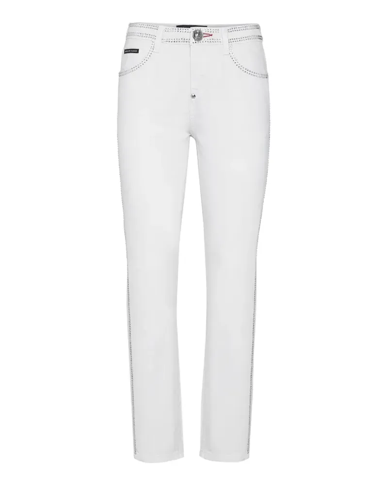 Philipp Plein Jeans mit Kristallen - Weiß Weiß