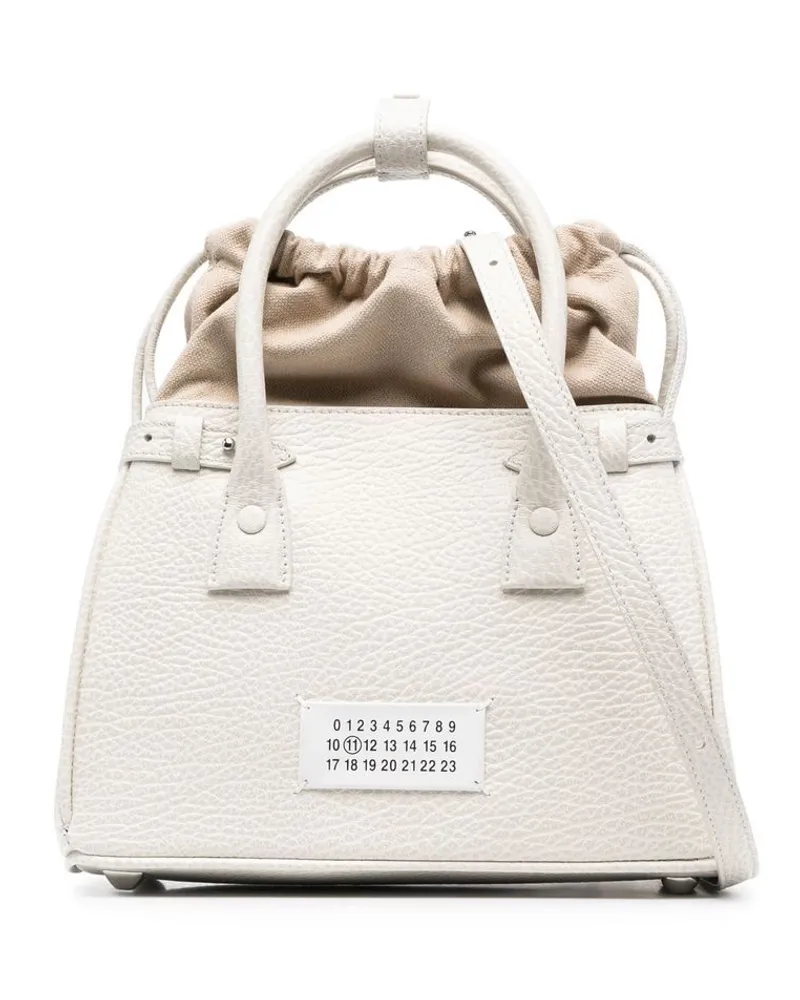 Maison Margiela Mini 5AC Handtasche mit Kordelzug - Nude Nude