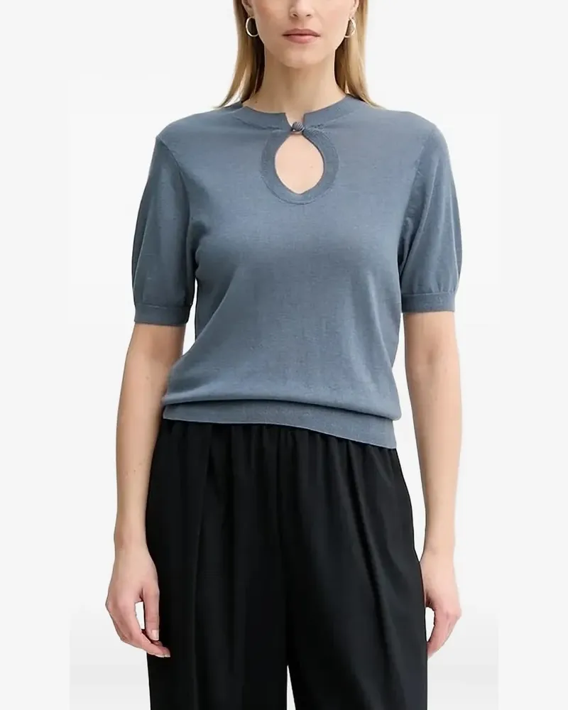 By Malene Birger Kurzärmeliger Pullover - Grau Grau