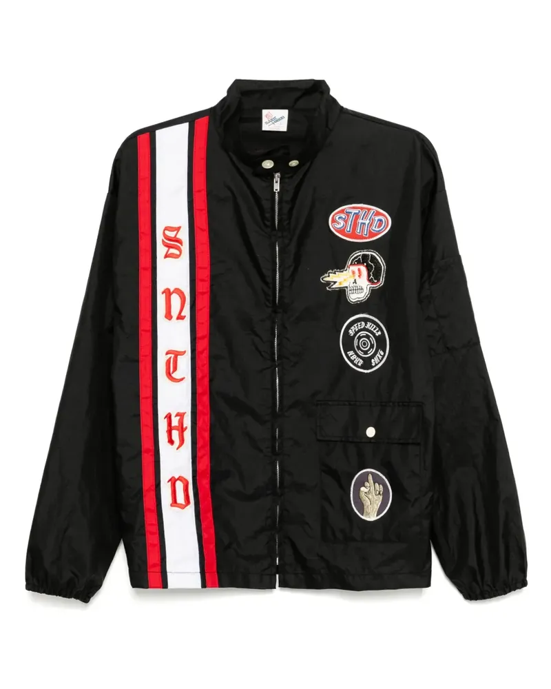 SAINT MXXXXXX Jacke mit Patches - Schwarz Schwarz