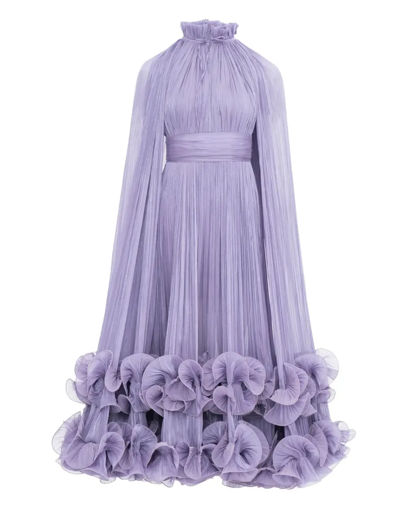 Ana Radu Kleid im Cape-Stil - Violett Violett