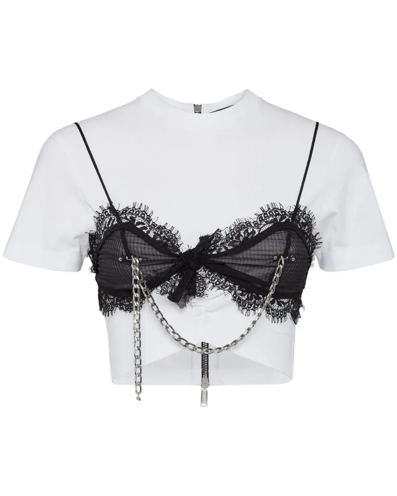 Dsquared2 T-Shirt mit Kettendetail - Weiß Weiß