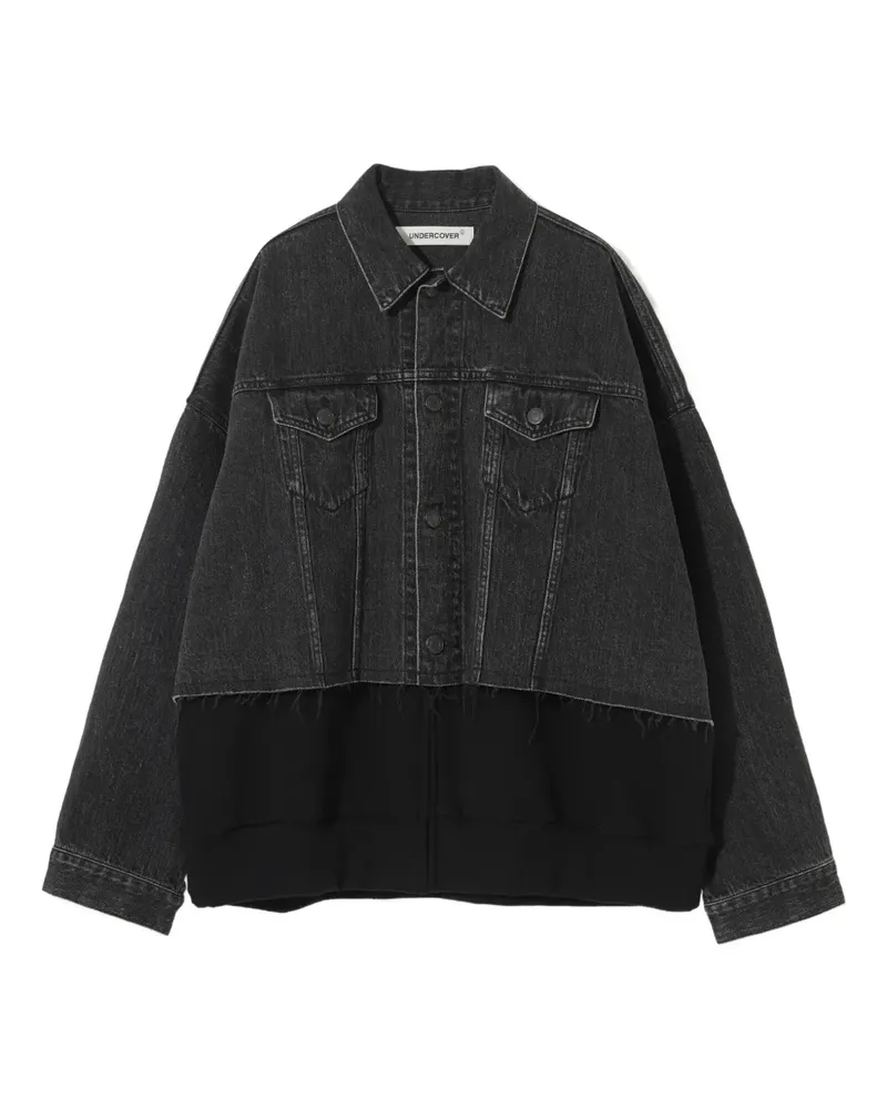 Undercover Jacke mit Jeanseinsätzen - Schwarz Schwarz
