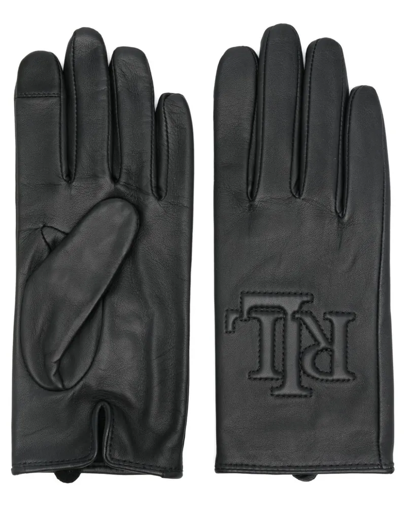 Ralph Lauren Handschuhe aus Leder - Schwarz Schwarz