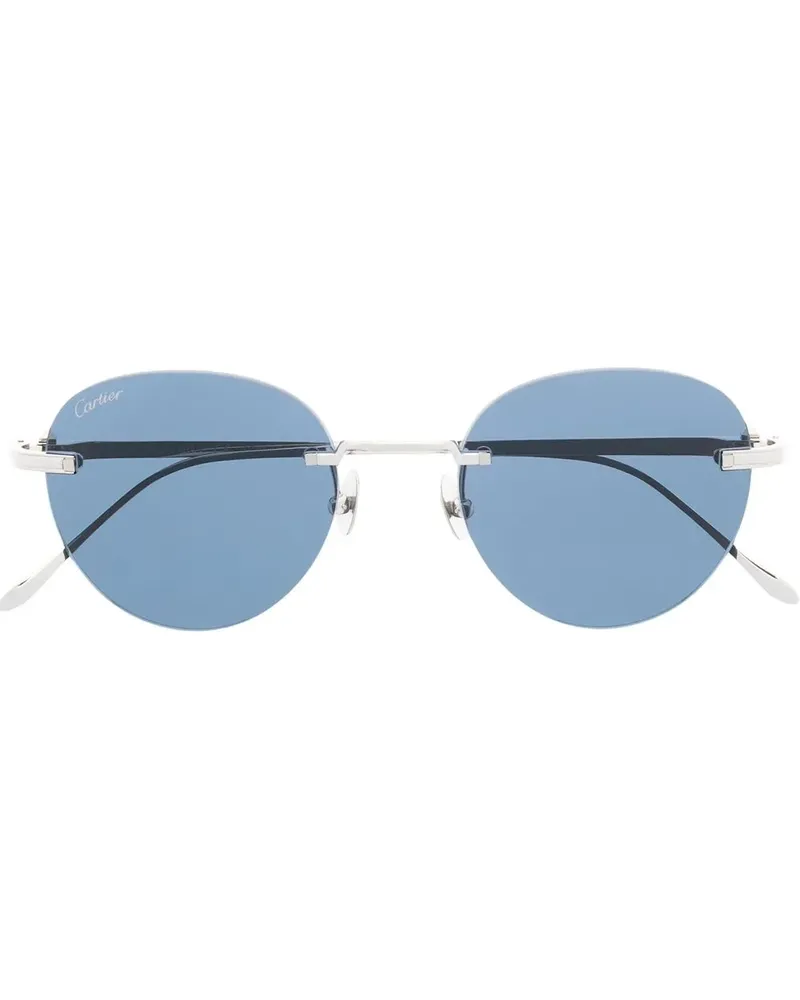 Cartier Rahmenlose Pasha Sonnenbrille - Silber Silber