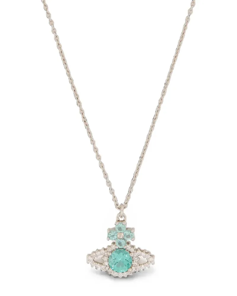 Vivienne Westwood Halskette mit Orb-Anhänger - Silber Silber