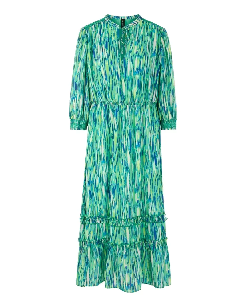 Marc Cain ruffled midi dress - Grün Grün