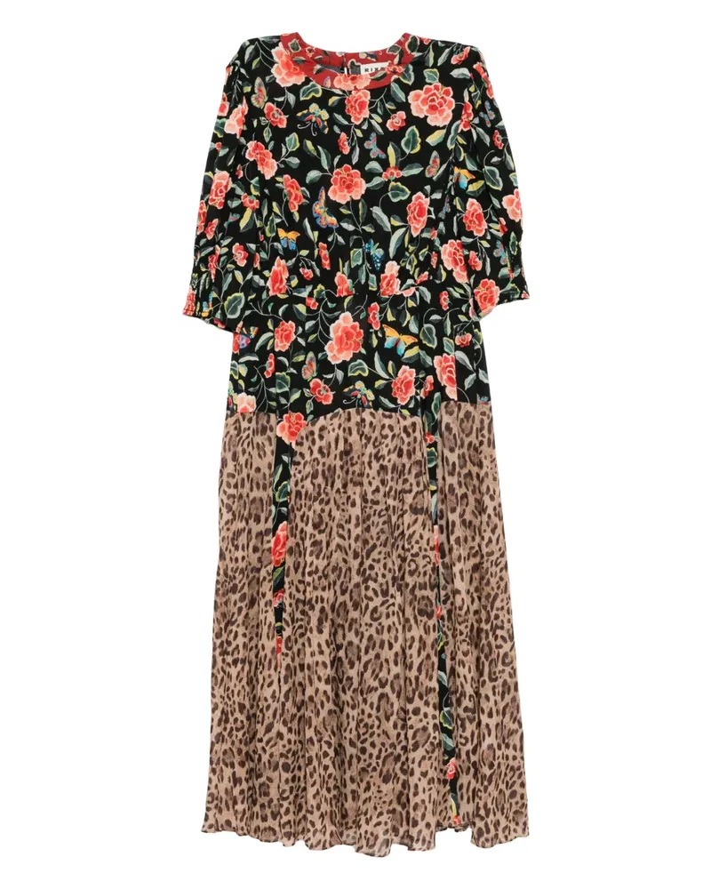 RIXO Meg midi dress - Schwarz Schwarz