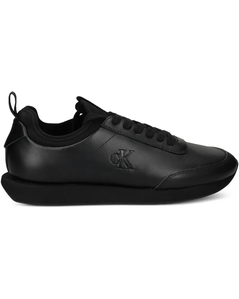 Calvin Klein Sneakers mit Logo-Prägung - Schwarz Schwarz