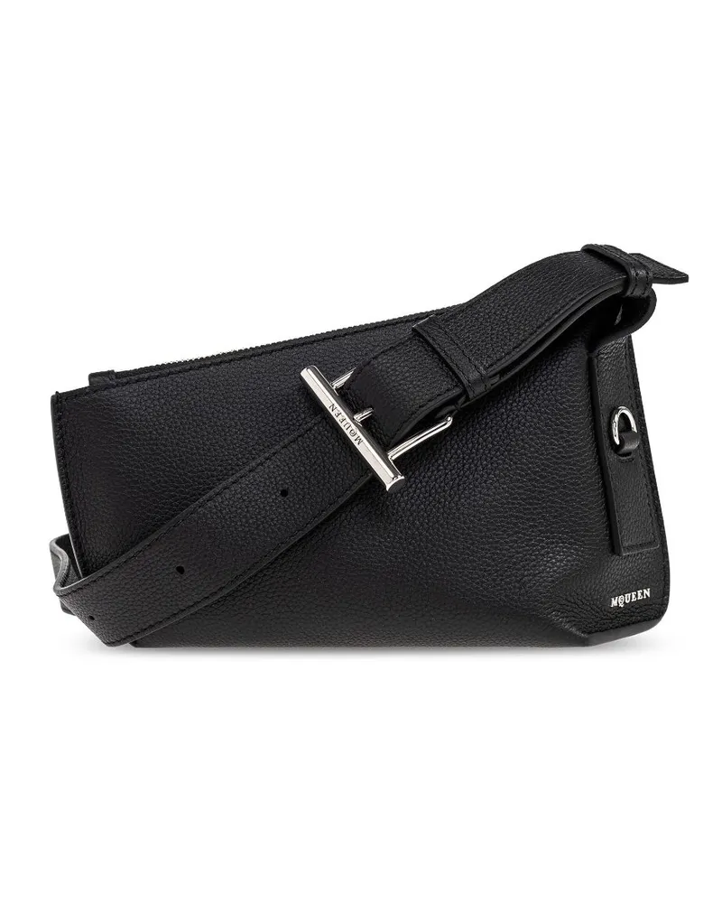Alexander McQueen T-Bar Umhängetasche - Schwarz Schwarz