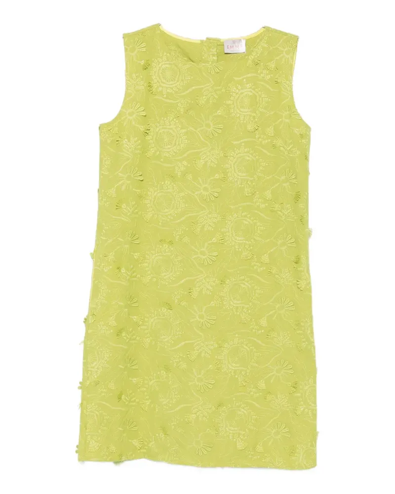 MARELLA floral-embroidered sleeveless mini dress - Grün Grün