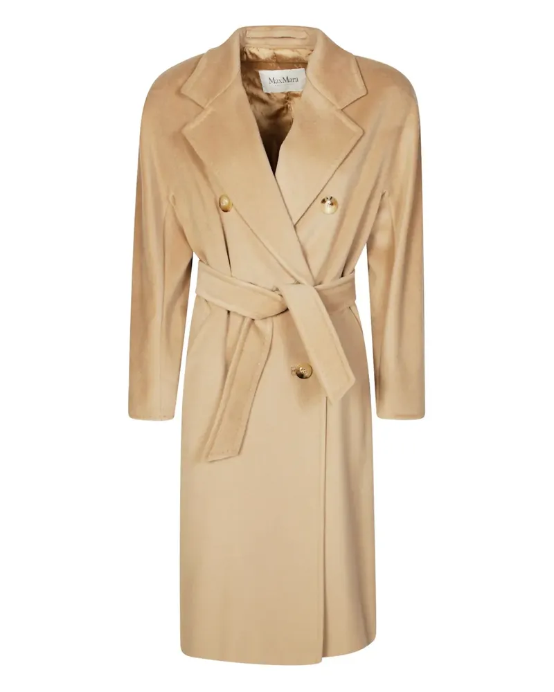 Max Mara Doppelreihiger Mantel mit Gürtel - Nude Nude