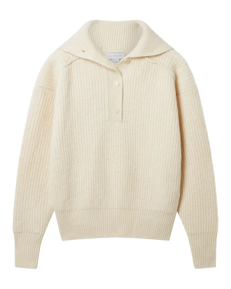 Stella McCartney Gerippter Pullover mit Knöpfen - Nude Nude