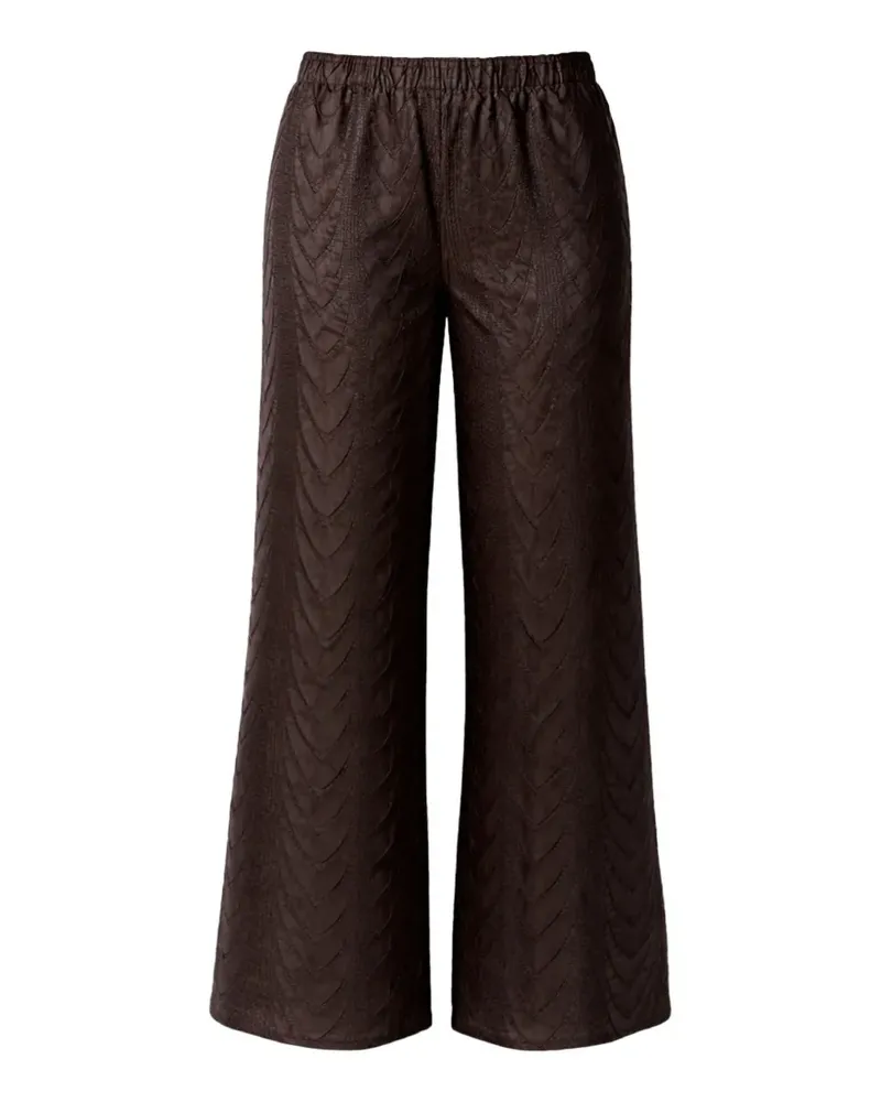 MEIMEIJ patterned trousers - Braun Braun