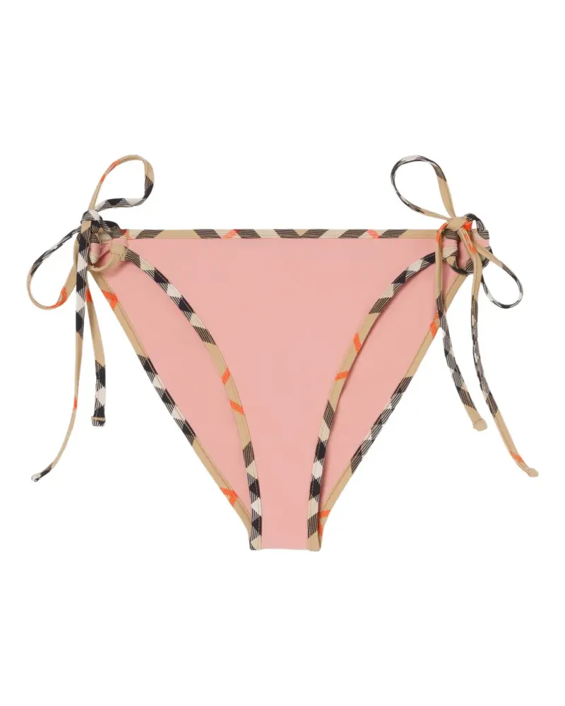 Burberry check trim bikini briefs - Rosa Rosa