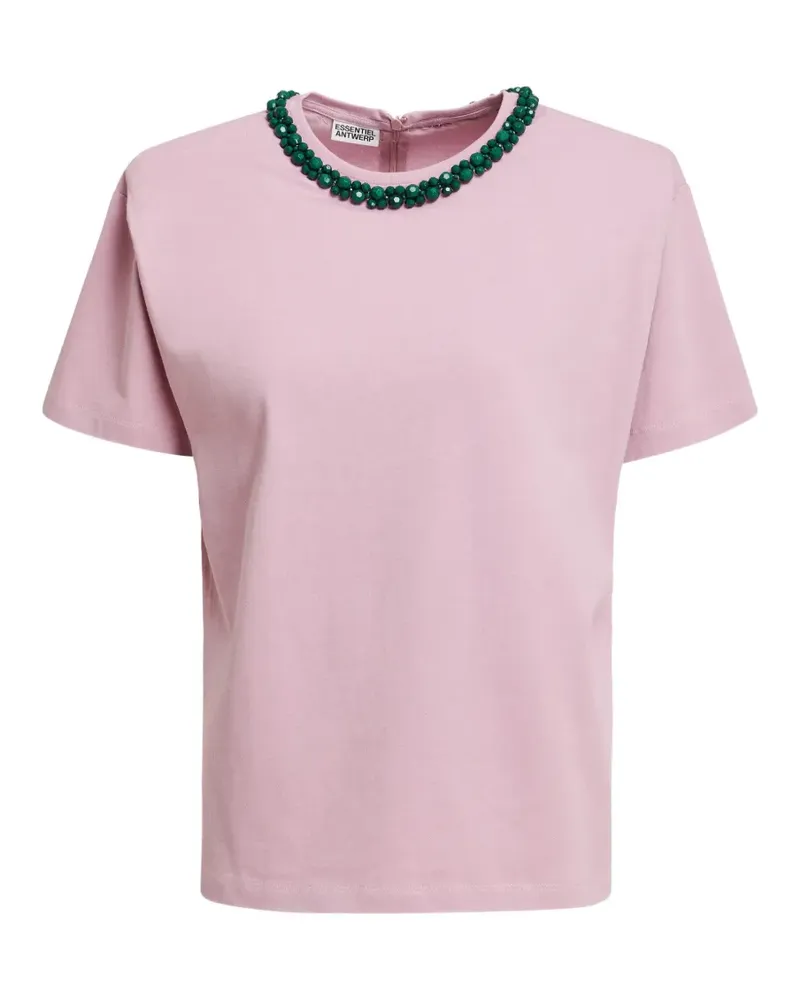 Essentiel Kardinal T-Shirt mit Kragen - Rosa Rosa