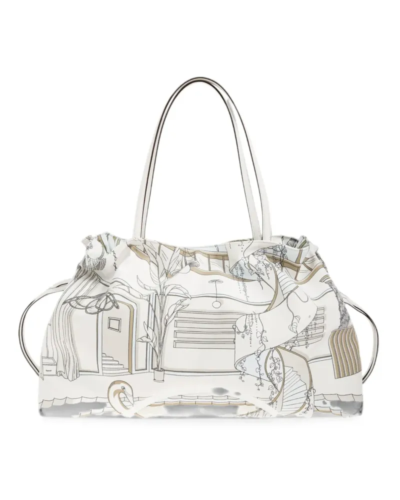 Tory Burch Große Ella Beuteltasche - Nude Nude