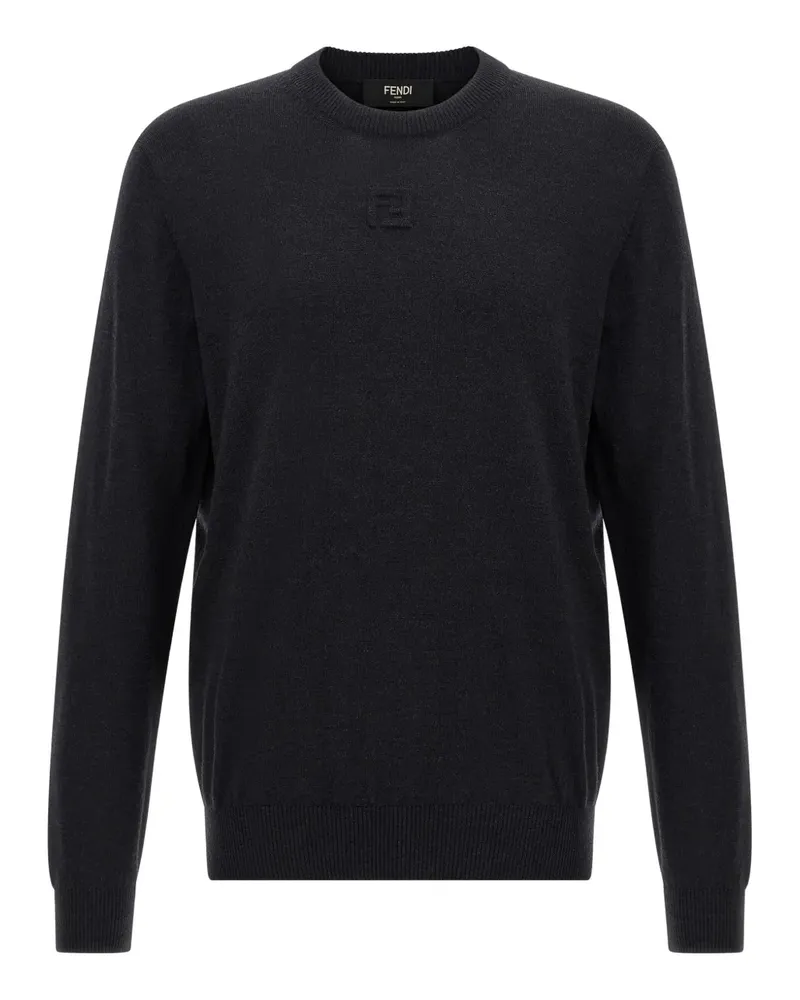 Fendi Pullover mit FF-Prägung - Grau Grau