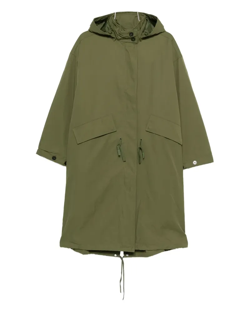 Closed hooded parka coat - Grün Grün