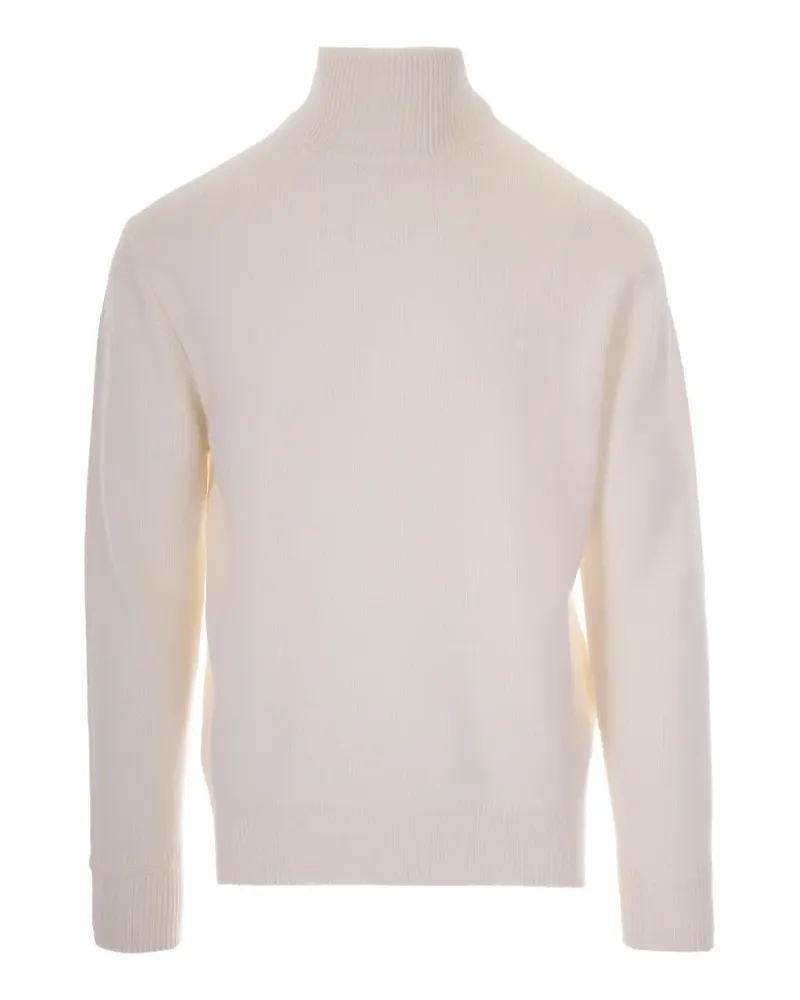 Paolo Pecora Milano high-neck ribbed-trim sweater - Nude Nude
