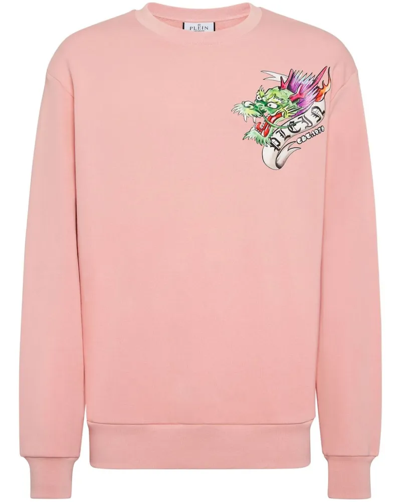 Philipp Plein Sweatshirt mit Tattoo-Print - Rosa Rosa
