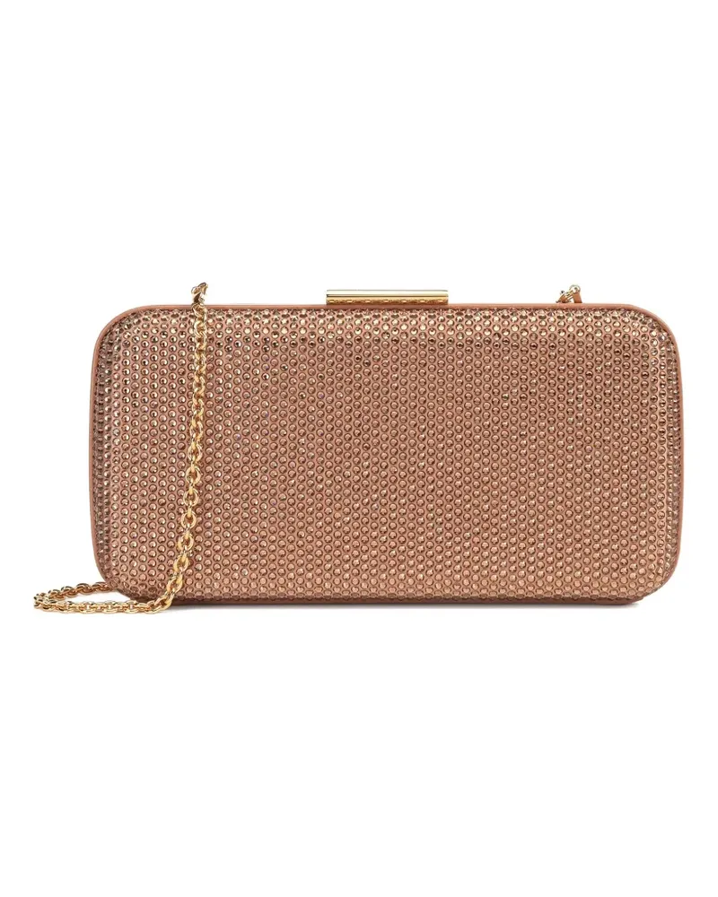 Sergio Rossi Secret Clutch mit Kristallen - Rosa Rosa