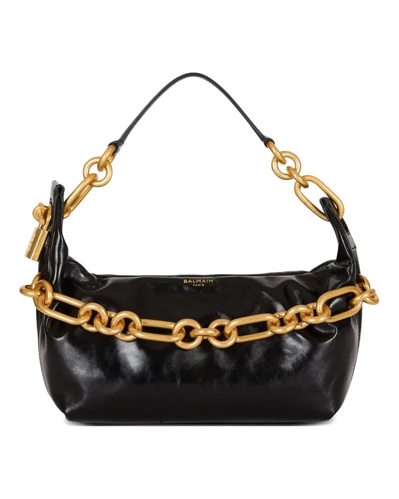 Balmain Mittelgroße Sync Schultertasche - Schwarz Schwarz