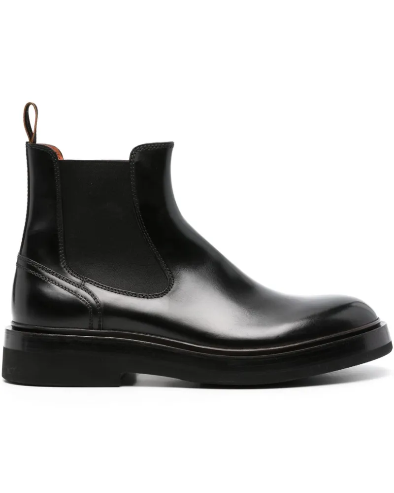 Santoni Klassische Chelsea-Boots - Schwarz Schwarz