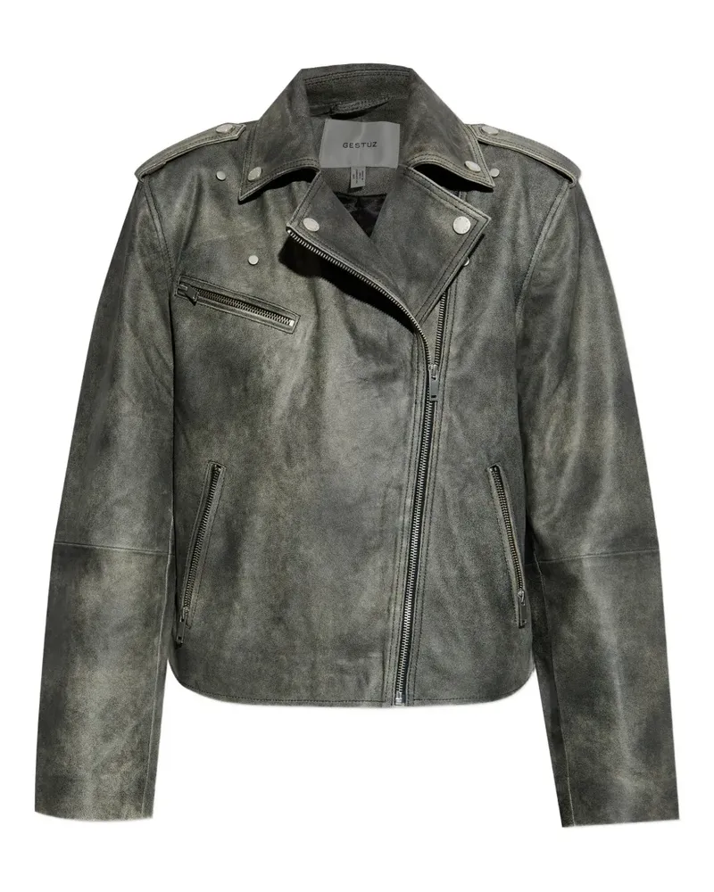 Gestuz Asymmetrische Jacke - Grau Grau