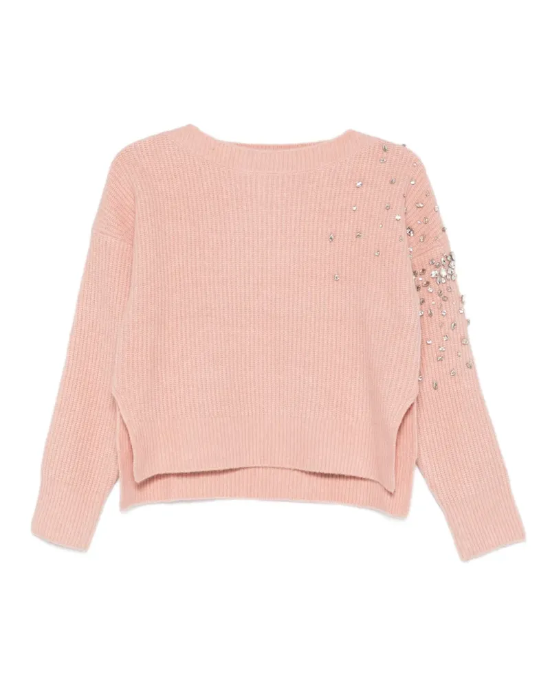Liu Jo Verzierter Pullover - Rosa Rosa