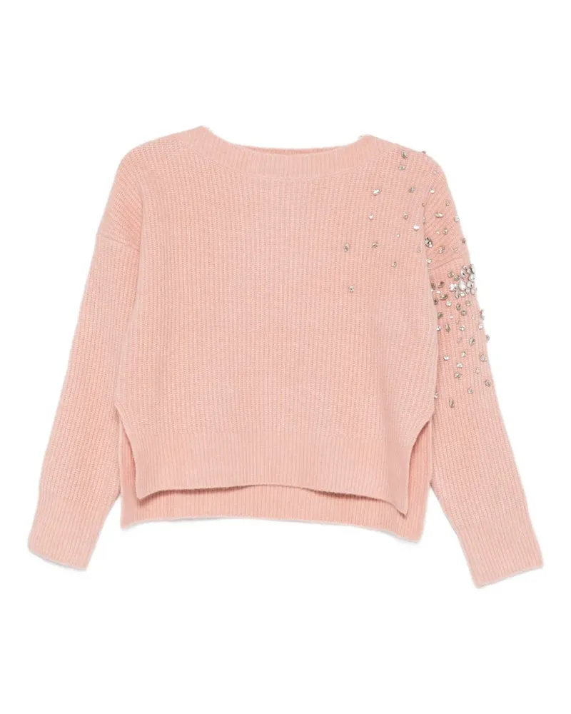 Liu Jo Verzierter Pullover - Rosa Rosa