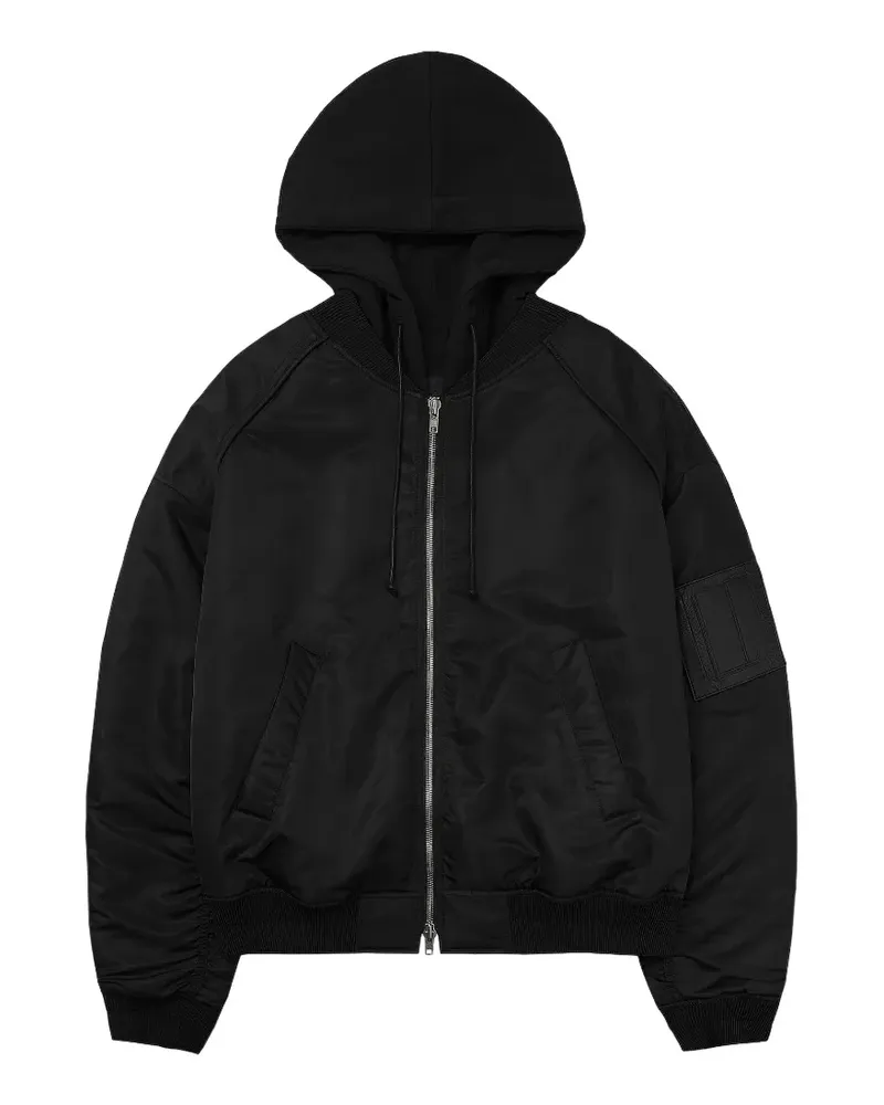 JUUN.J hooded bomber jacket - Schwarz Schwarz