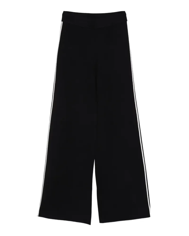 Max Mara Gestreifte Palazzohose - Blau Blau