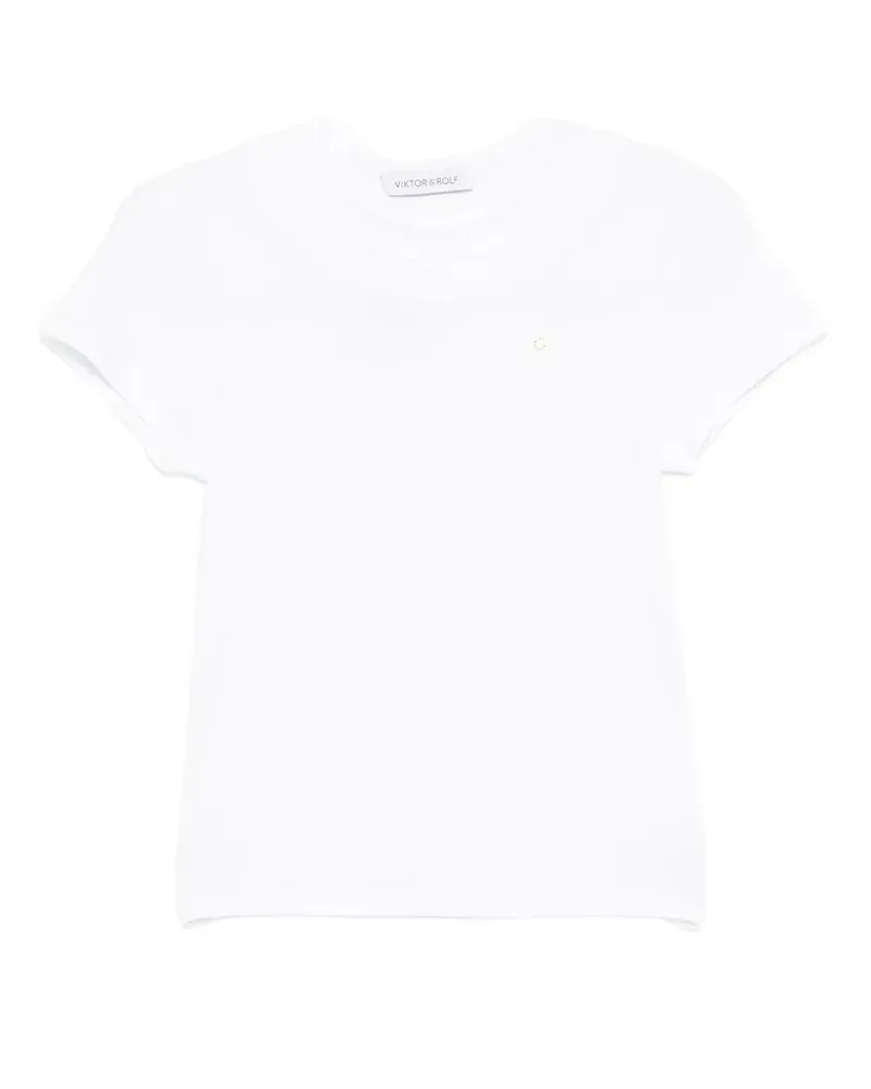Viktor & Rolf T-Shirt mit Kragen - Weiß Weiß